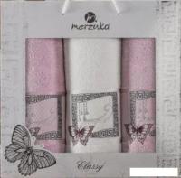 Набор полотенец Merzuka Classy 11291 (3 шт, в коробке, сиреневый)
