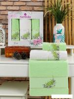 Набор полотенец Merzuka Eva 11781 (3 шт, в коробке, фисташковый)
