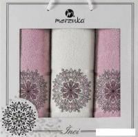 Набор полотенец Merzuka Inci 11295 (3 шт, в коробке, сиреневый)
