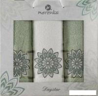 Набор полотенец Merzuka Daystar 11293 (3 шт, в коробке, зеленый)