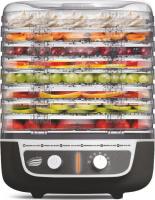 Сушилка для овощей и фруктов Великие Реки Волга-9 (черный/белый)