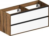 ЗОВ Тумба под умывальник Парма 120 (аттик/белый матовый-b)