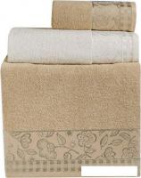 Набор полотенец Two Dolphins Vera 11791 (3 шт, в коробке, бежевый)