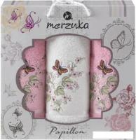 Набор полотенец Merzuka Papillon 10170 (3 шт, в коробке, розовый)
