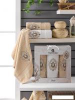 Набор полотенец Merzuka Boss 10056 (3 шт, в коробке, бежевый)