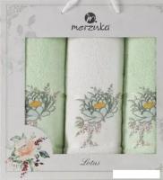 Набор полотенец Merzuka Lotus 11297 (3 шт, в коробке, фисташковый)