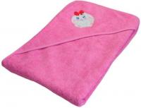 Полотенце с капюшоном Goodness Махровое 100x100 (розовый)