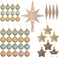 Елочная игрушка Золотая сказка 591129 (золото/перламутр)