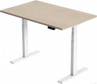 Стол Smartstol Slim 120x80x1.8 (белый/дуб феррара)