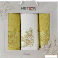 Набор полотенец Meteor Narin 11255 (3 шт, в коробке, светло-зеленый)