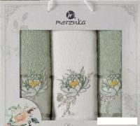 Набор полотенец Merzuka Lotus 11297 (3 шт, в коробке, зеленый)