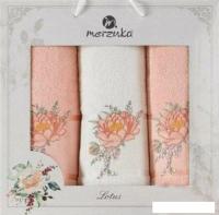 Набор полотенец Merzuka Lotus 11297 (3 шт, в коробке, оранжевый)