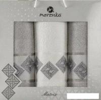 Набор полотенец Merzuka Matrix 11289 (3 шт, в коробке, серый)