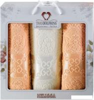 Набор полотенец Two Dolphins Melissa 10702 (3 шт, в коробке, персиковый)