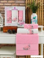 Набор полотенец Merzuka Eva 11781 (3 шт, в коробке, розовый)