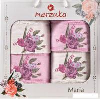 Набор полотенец Merzuka Maria 11851 (4 шт, в коробке, сиреневый)