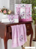 Набор полотенец Merzuka Brentis 10676 (3 шт, в коробке, сиреневый)