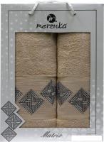 Набор полотенец Merzuka 50x90/70x140 11288 (бежевый)