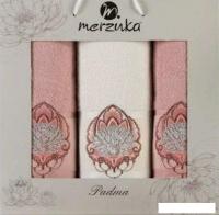Набор полотенец Merzuka Padma 11638 (3 шт, в коробке, розовый)