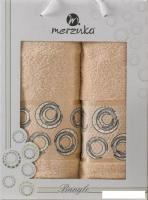Набор полотенец Merzuka Bangle 50x90/70x140 11284 (бежевый)