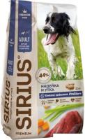 Сухой корм для собак Sirius для средних пород с индейкой и уткой с овощами 12 кг