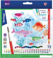 Набор акварельных карандашей Berlingo SuperSoft Рыбки SSA1772 (72 цвета)