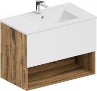 ЗОВ Тумба с умывальником Кито-2 100 (аттик/белый матовый)