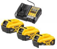 Аккумулятор с зарядным устройством DeWalt DCB1104P3 (18В/3x5 Ач + 12-18В)