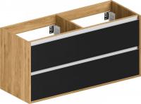 ЗОВ Тумба под умывальник Парма 120 (дуб/черный)