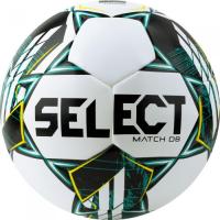 Футбольный мяч Select Match DВ V23 (размер 5, белый/зеленый)