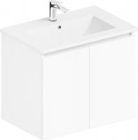 ЗОВ Тумба с умывальником Монови 80 подвесная (белая)