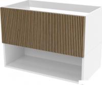 ЗОВ Тумба под умывальник Кито-2 90 под столешницу (белый/тростник)