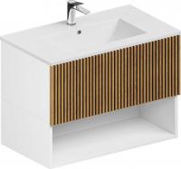 ЗОВ Тумба с умывальником Кито-2 60 (белый/тростник)