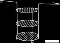 Этажерка универсальная к тандырам Амфора 3-х ярусная (средняя)