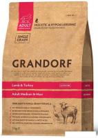 Сухой корм для собак Grandorf Medium & Maxi Breeds Lamb & Turkey (с ягненком и индейкой) 3 кг
