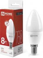 Светодиодная лампочка In Home LED-Свеча-VC 8Вт 230В Е14 4000К 760Лм 4690612020433