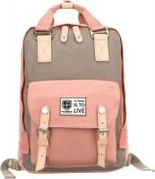 Городской рюкзак Peterson PTN 2023-5 (серый/розовый)