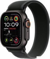 Умные часы Apple Watch Ultra 2 LTE 49 мм (титановый корпус, черный/черный, нейлоновый ремешок M/L)