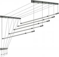 Сушилка для белья Comfort Alumin Потолочная 5 прутьев Silver Style Telescop 100-180 см (алюминий)