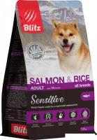 Сухой корм для собак Blitz Adult Salmon & Rice 1.8 кг