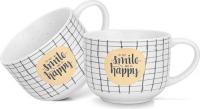 Набор кружек Fissman Smile Happy Checked 3732 (2шт)