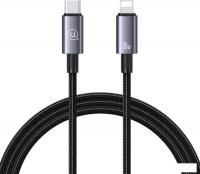 Кабель Usams US-SJ662 USB Type-C - Lightning (1.2 м, черный)
