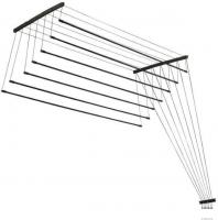 Сушилка для белья Comfort Alumin Потолочная 7 прутьев Black Diamond 180 см (алюминий)