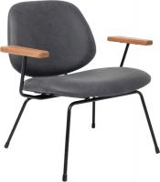 Стул AksHome Rudo (экокожа винтажный черный WATUSI 16/черный)