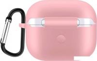 Чехол Sundays для AirPods 3 с карабином (розовый)
