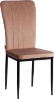 Стул TetChair Verter металл/флок 41x52x95 (бежевый HLR8/черный)