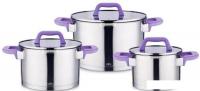 Набор кастрюль Lara Лаванда LR02-124