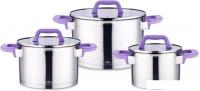 Набор кастрюль Lara Лаванда LR02-125