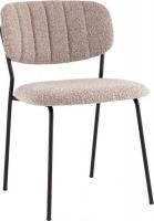 Стул Stool Group Кэрол без подлокотников FDC9003 DC2635-4A grey (букле серый/черные ножки)