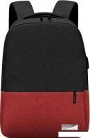 Городской рюкзак Norvik Burban 4033.05 (черный/красный)